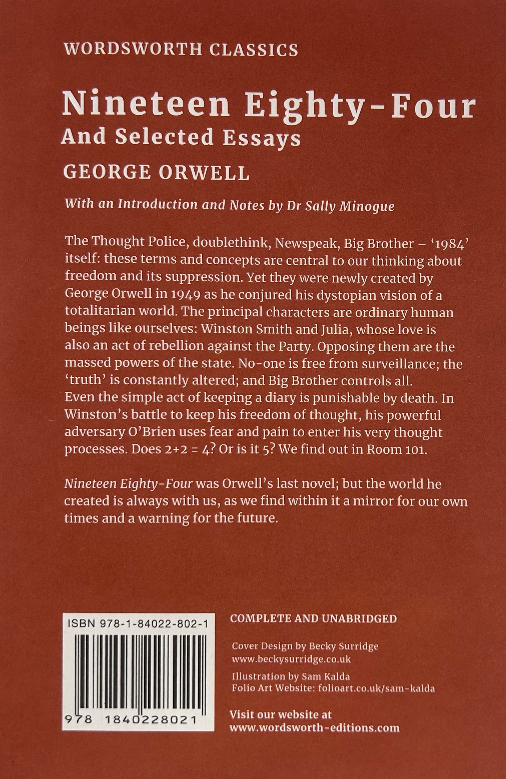 Nineteen Eighty Four Back Cover