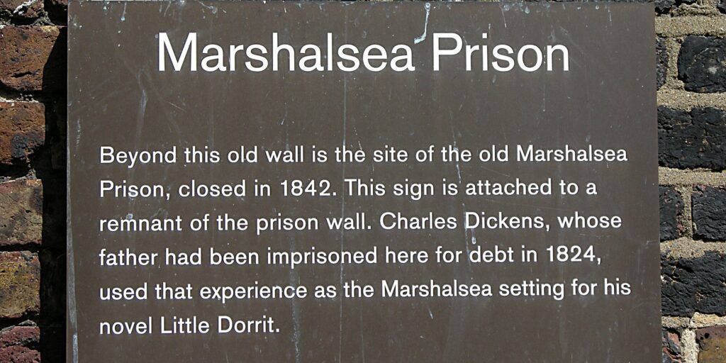 Marshalsea Prison plaque