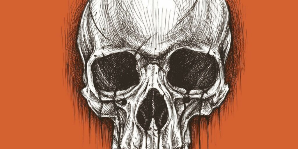 Skull Sketch Horror
