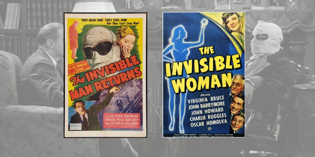 The Invisible Man Returns & The Invisible Woman Film Posters