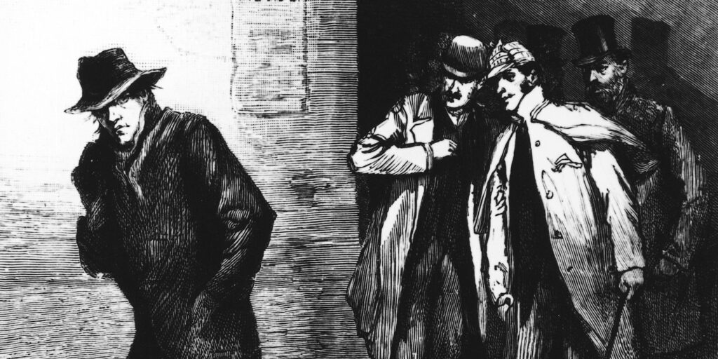 Police monitoring a suspect - Jack the Ripper