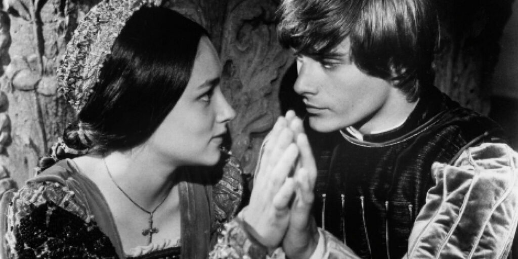 black and white still from Romeo and Juliette
