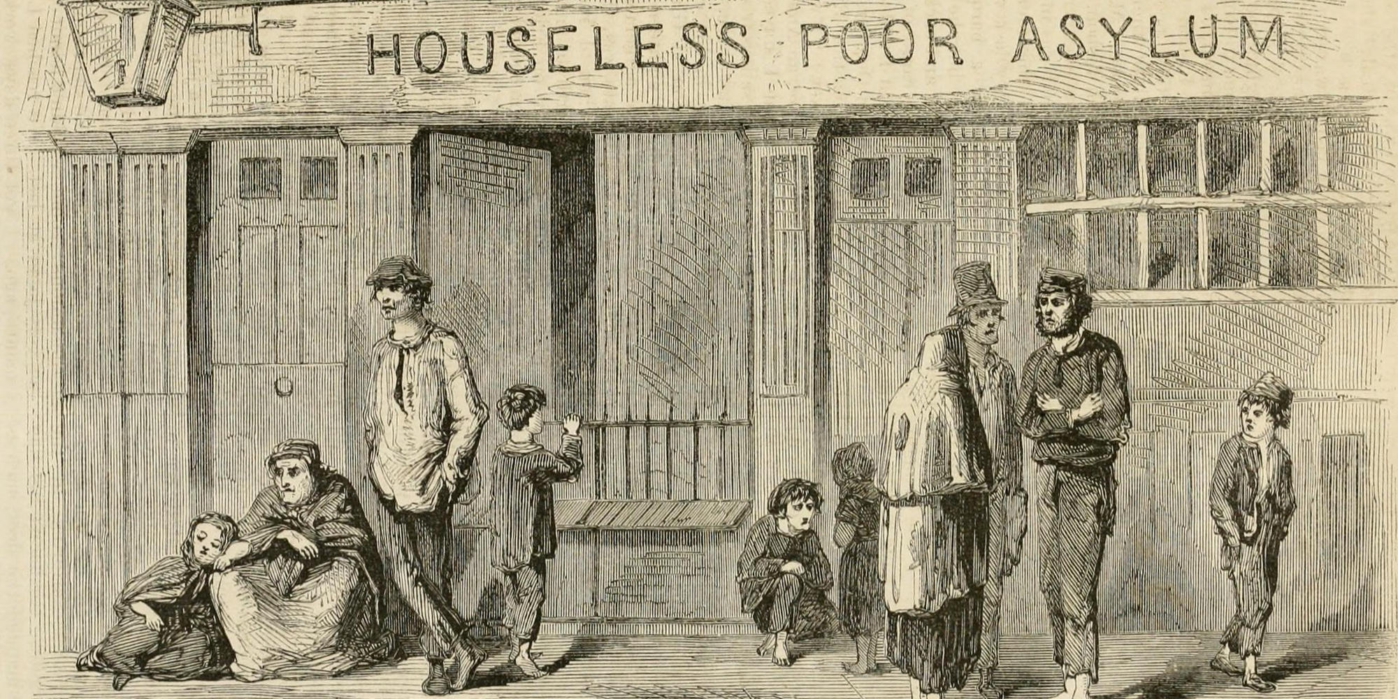 sketch of 'Houseless poor asylum'