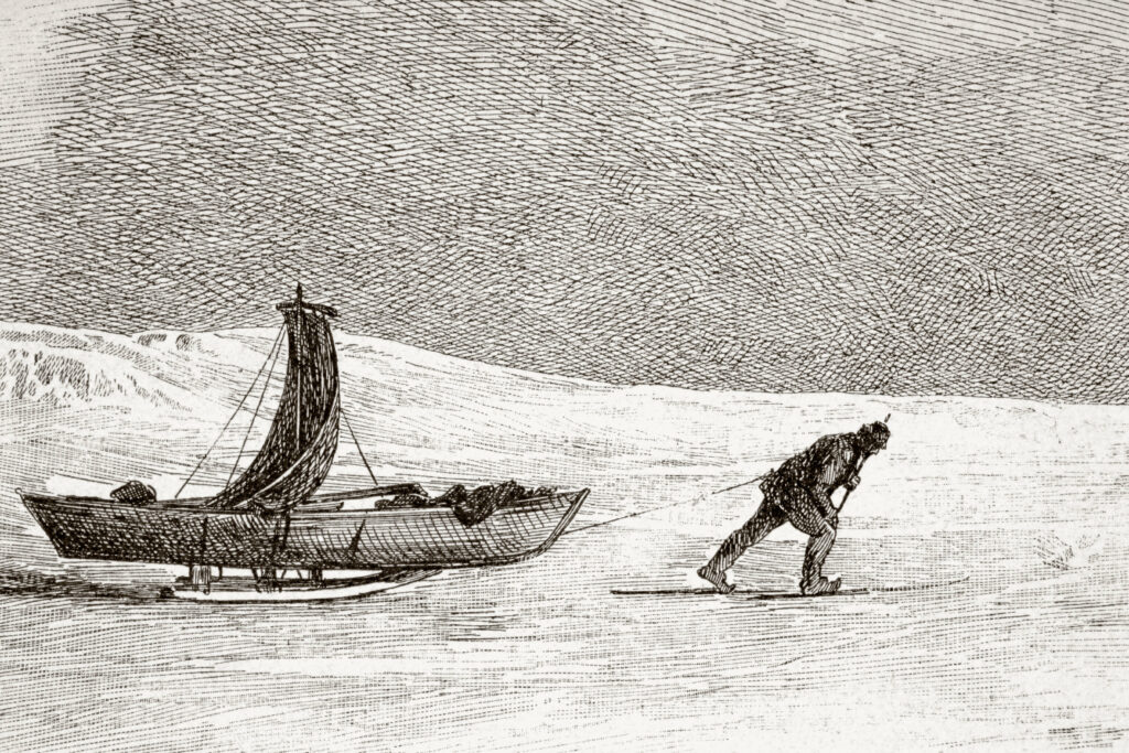 Nansen and Johansen at the North Pole