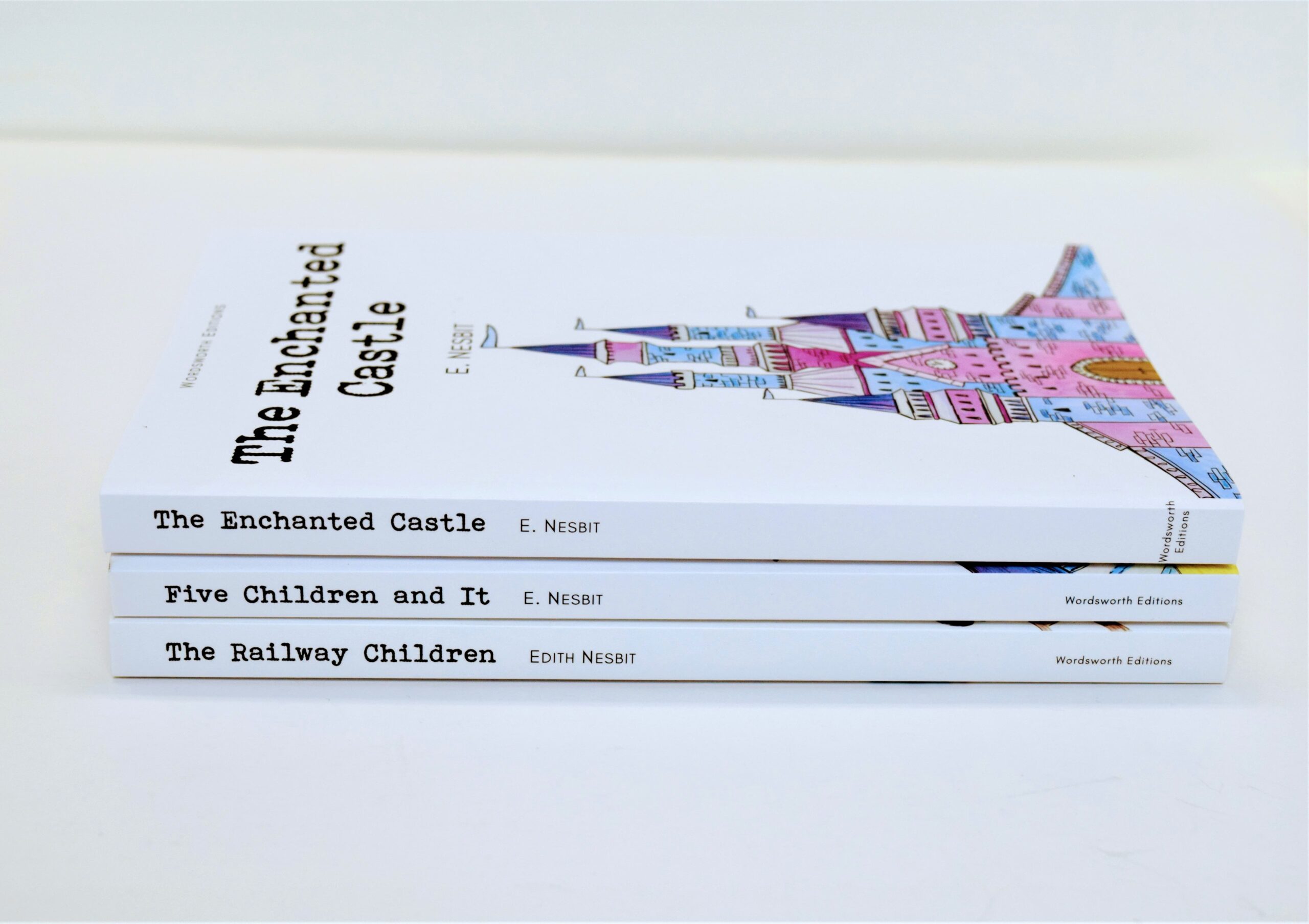 E.Nesbitt childrens books stack