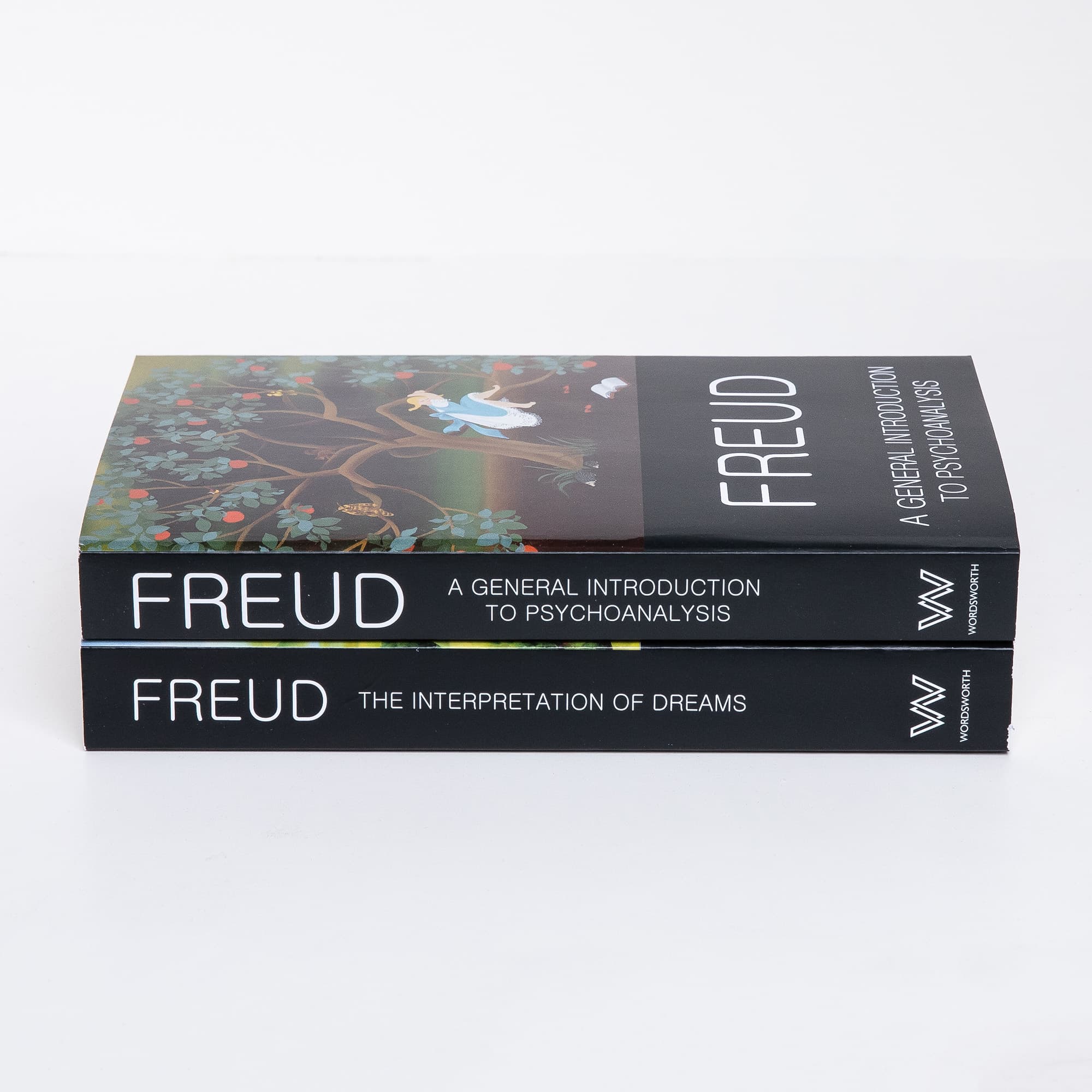 Freud book stack