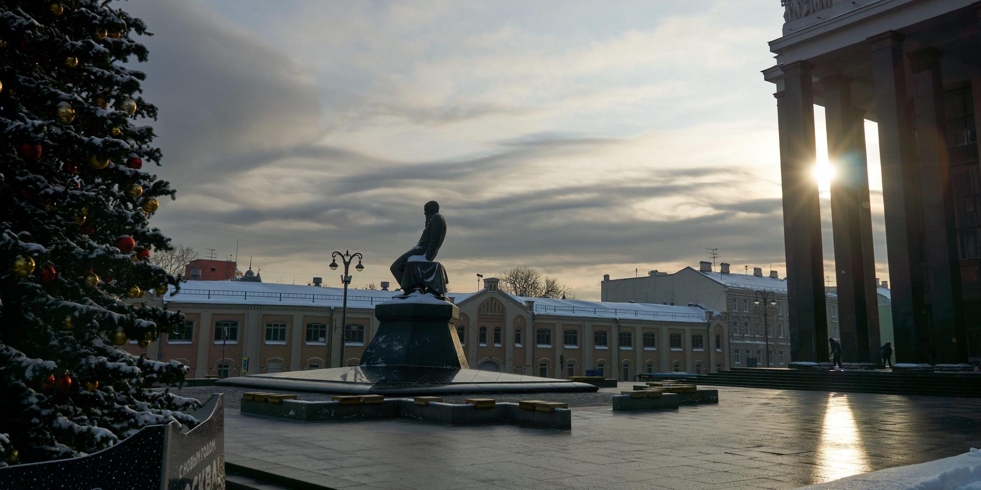 Statue of Dostoevsky in Moscow