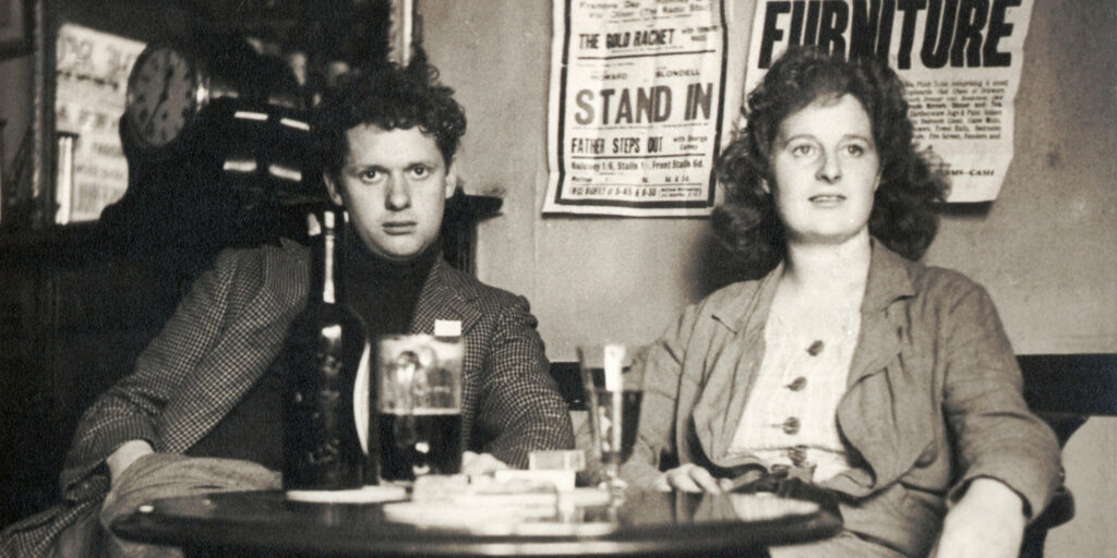 Dylan Thomas, with his with wife Caitlin.
