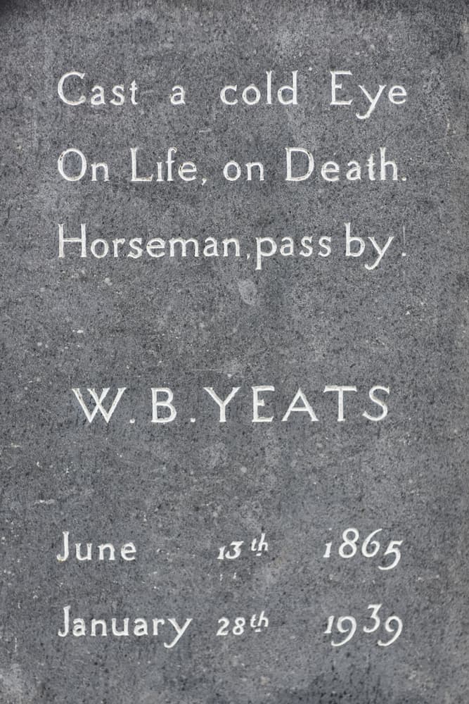 Yeats' tomb, Drumcliff, County Sligo W.B. Yeats and the Nobel Prize