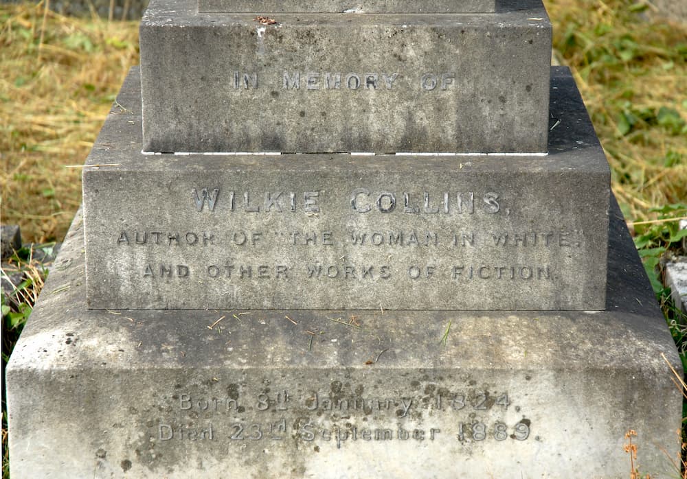 Wilkie Collins' grave The Woman in White