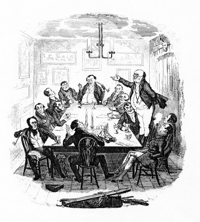 One of Robert Seymour's illustrations for 'The Pickwick Papers'
