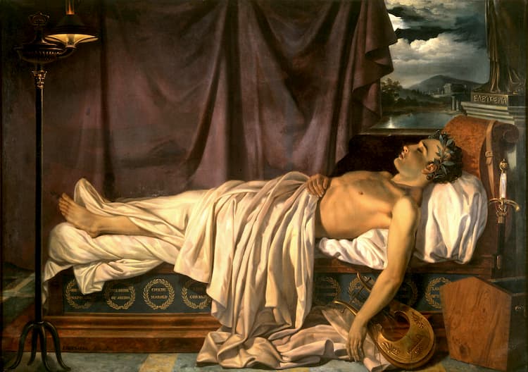 Lord Byron on His Deathbed