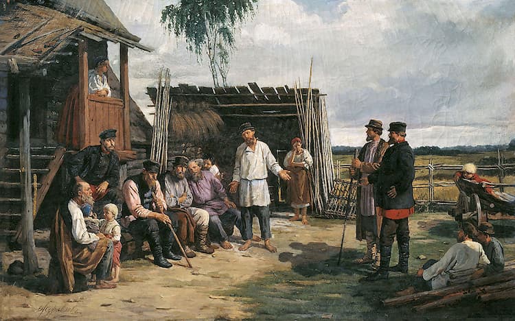 Zhuravlev Firs Sergeevich - Peasants' Gathering